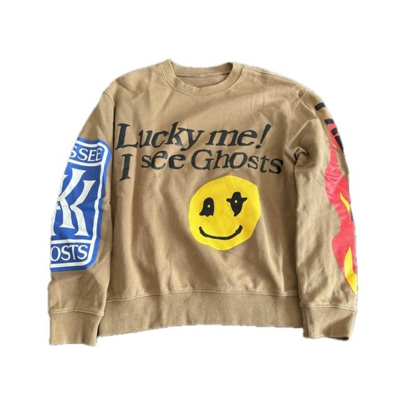 (US M Medium) *Duplicate* Kids See Ghosts Lucky Me Crewneck Sweatshirt - Picture 1 of 4